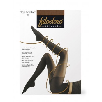 Колготки женские Filodoro Classic Top Comfort, 70 den, размер 3-M, Glace (бежевый)