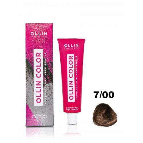 Ollin Professional / Крем-краска OLLIN COLOR для окрашивания волос 7/00 русый глубокий, 100 мл