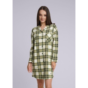 CLEVER Платье женское LDR13-1049/2 ваниль/т.зелен. 50(XL)