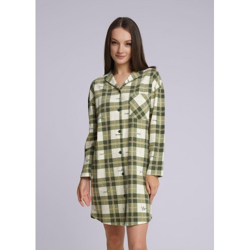 CLEVER Платье женское LDR13-1049/2 ваниль/т.зелен. 50(XL)