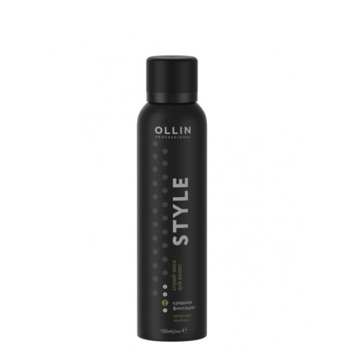 Ollin Professional / Спрей-воск STYLE средней фиксации для волос, 150 мл