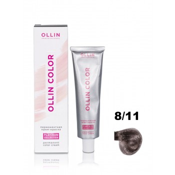 Ollin Professional / Крем-краска OLLIN COLOR PLATINUM COLLECTION 8/11 светло-русый интенсивно-пепельный, 100 мл