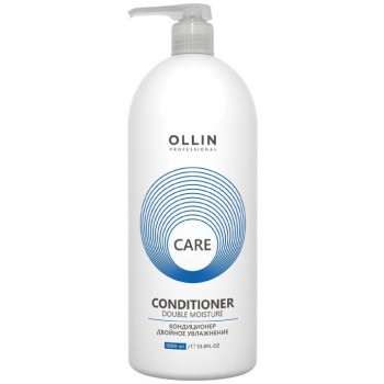 Ollin Professional / Кондиционер CARE для увлажнения и питания Double Moisture, 1000 мл