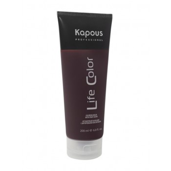 Kapous Professional Оттеночный бальзам для волос «Life Color», гранатовый красный, 200 мл