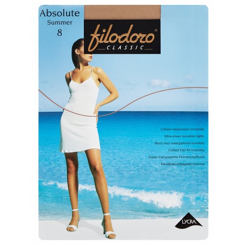 Колготки женские Filodoro Classic Absolute Summer, 8 den, размер 2-S, playa (бежевый)