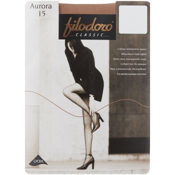 Колготки женские Filodoro Classic Aurora, 15 den, размер 5-XL, playa (бежевый)