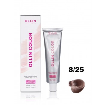 Ollin Professional / Крем-краска OLLIN COLOR PLATINUM COLLECTION 8/25 светло-русый фиолетово-махагоновый, 100 мл