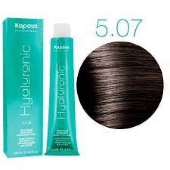 Kapous Professional / Крем-краска Hyaluronic для волос с Гиалуроновой кислотой 5.07 Светлый коричневый натуральный холодный