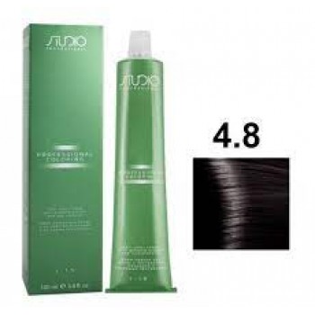 Kapous Professional / Крем-краска для волос Studio Professional 4.8 какао. Объем: 100 мл.