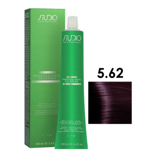 Kapous Professional / Крем-краска для окрашивания волос 5.62 светло-коричневый красно-фиолетовый, 100 мл