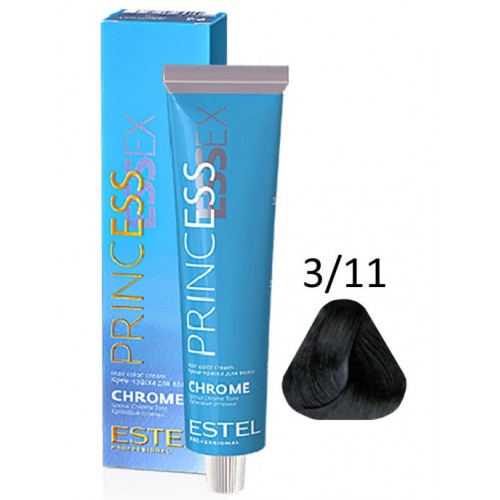 ESTEL PROFESSIONAL / Крем-краска 3/11 PRINCESS ESSEX CHROME для волос темный шатен