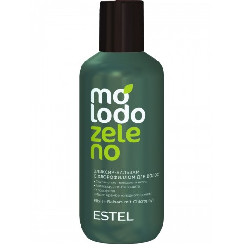 ESTEL PROFESSIONAL / Эликсир-бальзам MOLODO ZELENO для ухода за волосами с хлорофиллом, 200 мл