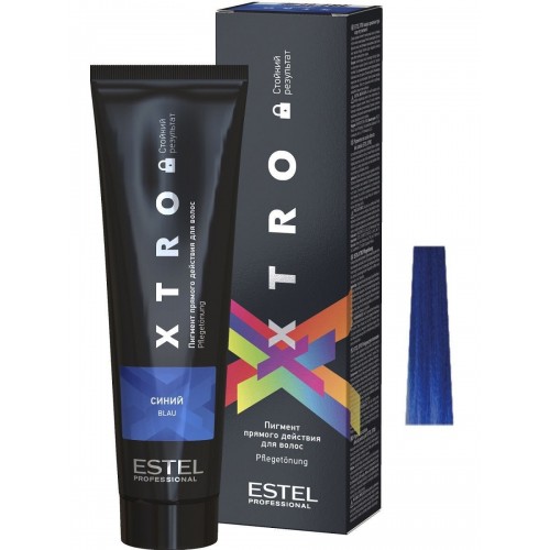 ESTEL PROFESSIONAL / Краска для волос XTRO пигмент прямого действия синий, 100 мл