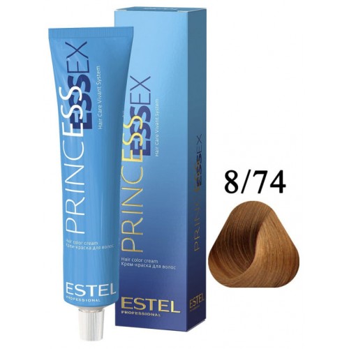 ESTEL PROFESSIONAL / Крем-краска 8/74 PRINCESS ESSEX для окрашивания волос светло-русый коричнево-медный/карамель