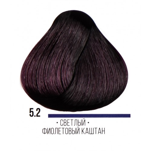 Kaaral / ААА Крем-краска для волос 5.2 светлый фиолетовый каштан,100мл