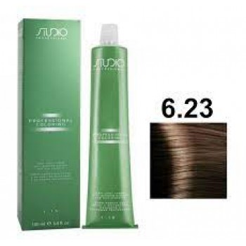 Kapous Professional / Крем-краска для волос с экстрактом женьшеня, 6.23 темный бежево-перламутровый блонд, 100 мл