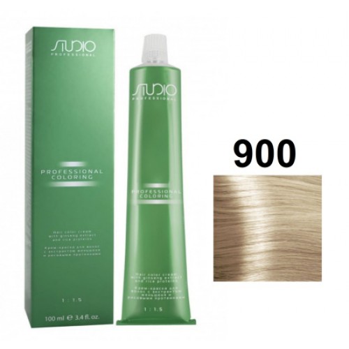 Kapous STUDIO крем-краска для волос 900 суперосветляющий натуральный блонд (2)