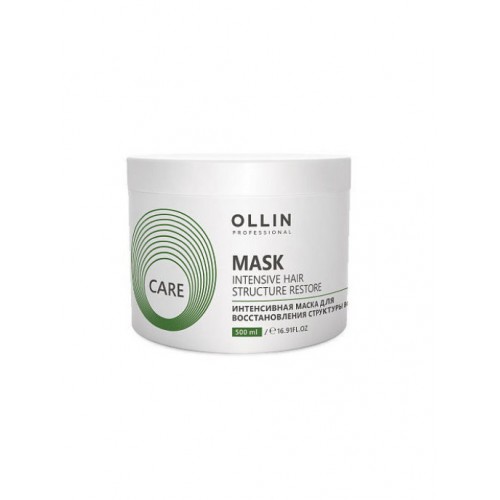 Ollin Professional / Маска CARE для восстановления волос INTENSIVE HAIR STRUCTURE RESTORE, 500 мл