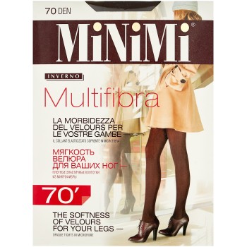Колготки женские MiNiMi Multifibra, 70 den, размер 2-S, moka (коричневый)
