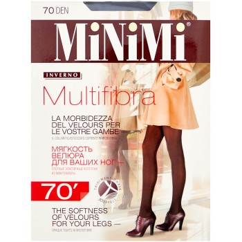 Колготки женские MiNiMi Multifibra, 70 den, размер 5-XL, nero (черный)