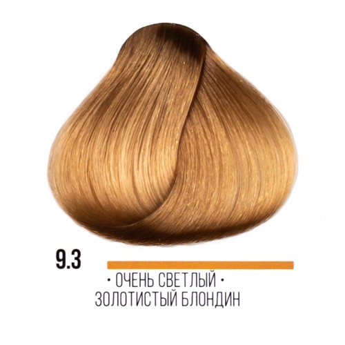 Kaaral / Крем-краска для волос 9,3 ,очень светлый золотистый блондин100мл