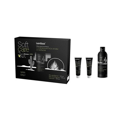 Compliment men ПН №1293 Soft Care Kit (гель д/бр.100мл+гель п/бр.100мл+Шампунь 250мл)