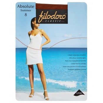 Колготки женские Filodoro Classic Absolute Summer, 8 den, размер 2-S, Brazil (коричневый)