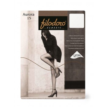 Колготки женские Filodoro Classic Aurora, 15 den, размер 4-L  коньяк