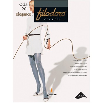 Колготки женские Filodoro Classic Oda Elegance, 20 den, размер 2-S, antracite (серый)