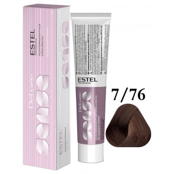 ESTEL PROFESSIONAL / Крем-краска 7/76 DE LUXE для окрашивания волос русый коричнево-фиолетовый