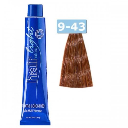 9/43 Экстра светло-русый медный золотистый - Hair Company Краска для волос Hair Light 100 мл