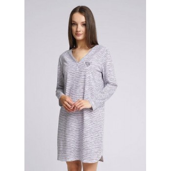 CLEVER Платье жен.  LDR13-1063 серый/молочный 44(S)