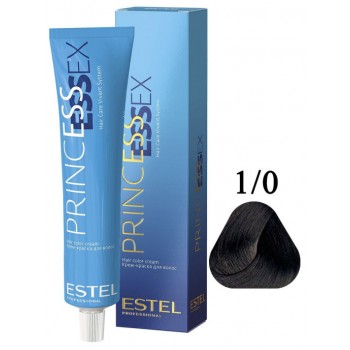 ESTEL PROFESSIONAL / Крем-краска 1/0 PRINCESS ESSEX для окрашивания волос черный классический