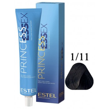 ESTEL PROFESSIONAL / Крем-краска 1/11 PRINCESS ESSEX для окрашивания волос сине-черный/египетская ночь