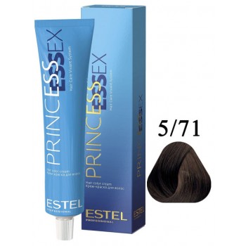 ESTEL PROFESSIONAL / Крем-краска 5/71 PRINCESS ESSEX для окрашивания волос светлый шатен коричнево-пепельный