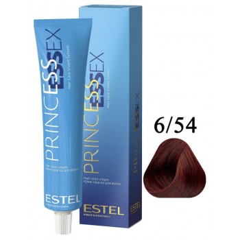 ESTEL PROFESSIONAL / Крем-краска 6/54 PRINCESS ESSEX для окрашивания волос темно-русый красно-медный/яшма 60 мл