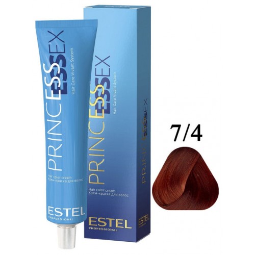 ESTEL PROFESSIONAL / Крем-краска 7/4 PRINCESS ESSEX для окрашивания волос средне-русый медный