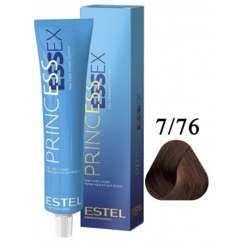 ESTEL PROFESSIONAL / Крем-краска 7/76 PRINCESS ESSEX для окрашивания волос средне-русый коричнево-фиолетовый