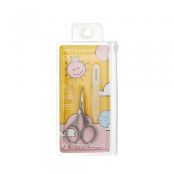 Набор маникюрный: ножницы детские матовые + пилка Staleks Beauty&Care 10 Type