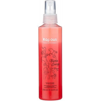 Kapous Professional / Укрепляющая сыворотка с биотином для стимуляции роста волос Biotin Energy, 200 мл