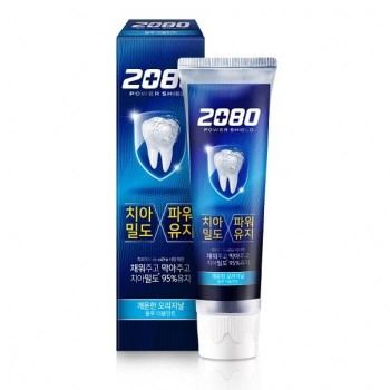 MEDIAN Зубная паста 2080 power shield blue double toothpaste 1шт. (MEA08) 120гр