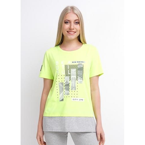 CLEVER LF20-100/1 футболка женская  салатовая 44