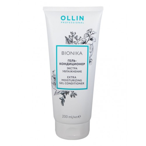 Ollin Professional / Гель-кондиционер BIONIKA для ухода за волосами экстра увлажнение, 200 мл
