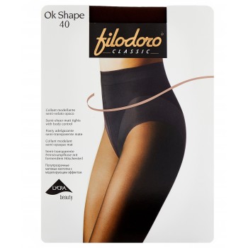 Колготки женские Filodoro Classic Ok Shape, 40 den, размер 3-M, cappuccio (коричневый)
