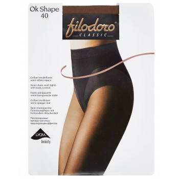 Колготки женские Filodoro Classic Ok Shape, 40 den, размер 3-M, glace (коричневый)¶