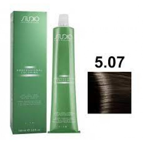 Kapous STUDIO Крем-краска для волос 5.07 насыщенный холодный светло- коричневый