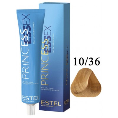 ESTEL PROFESSIONAL / Крем-краска 10/36 PRINCESS ESSEX для окрашивания волос светлый блондин золотисто-фиолетовый