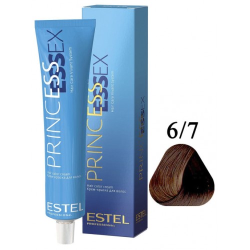 ESTEL PROFESSIONAL / Крем-краска 6/7 PRINCESS ESSEX для окрашивания волос темно-русый коричневый