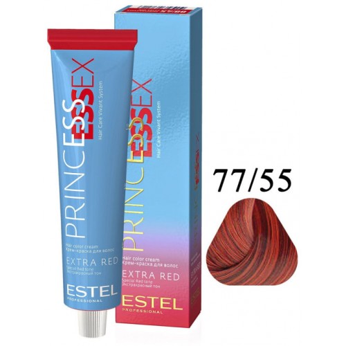 ESTEL PROFESSIONAL / Крем-краска 77/55 PRINCESS ESSEX EXTRA RED страстная кармен