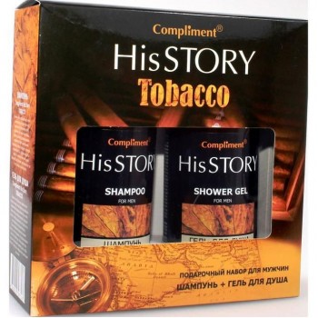 Compliment men ПН №1431 His Story Tobacco (Шампунь 320мл +Гель для душа 320мл)
